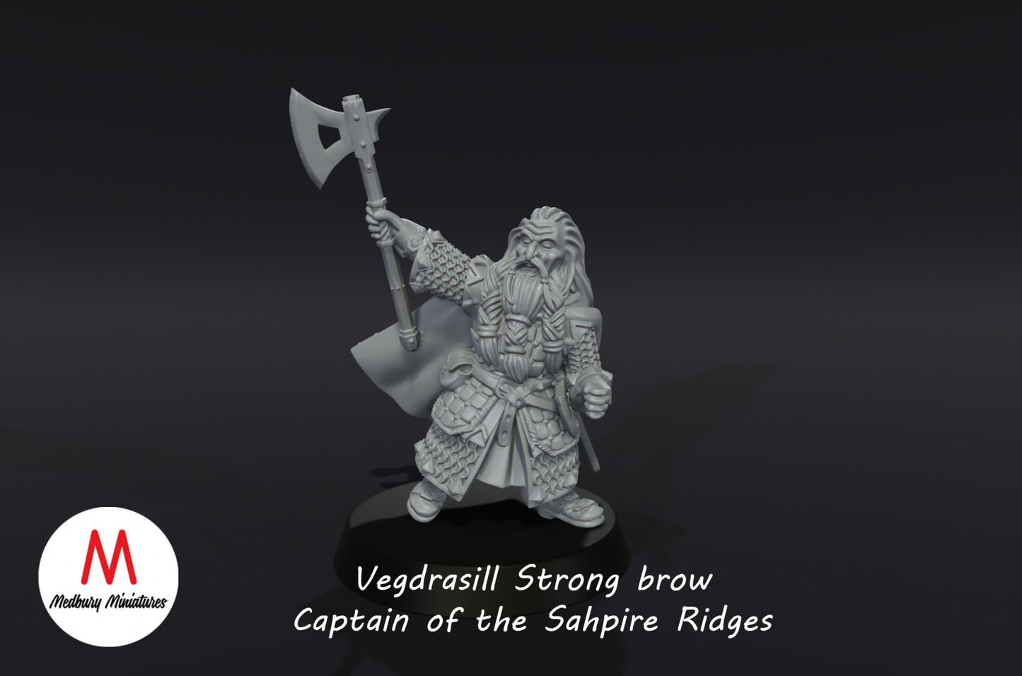Dwarven Captain and Banner