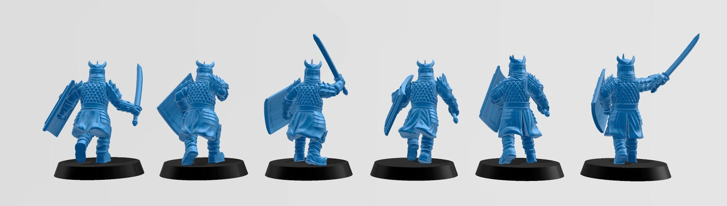 Eastern Warriors with Swords