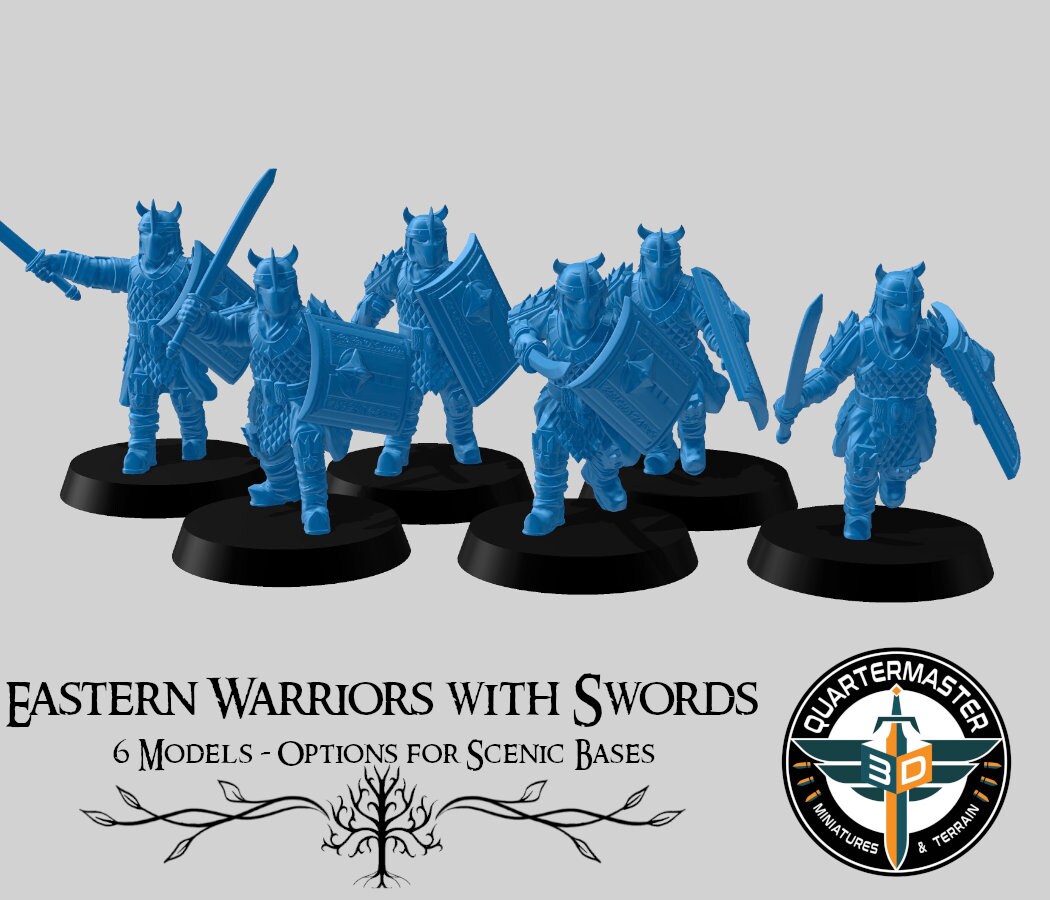 Eastern Warriors with Swords