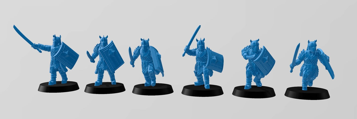 Eastern Warriors with Swords