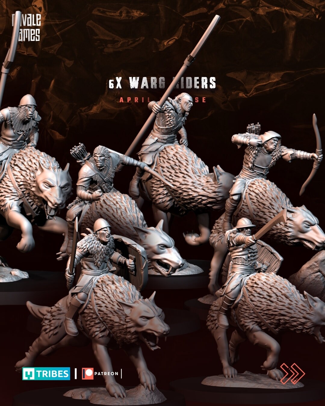 Orc Wolf Riders Warband