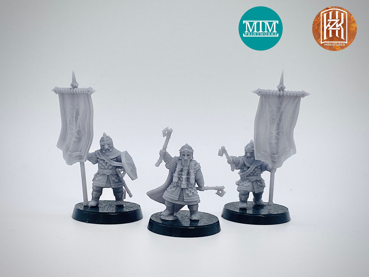 Dwarven Champion and Heralds
