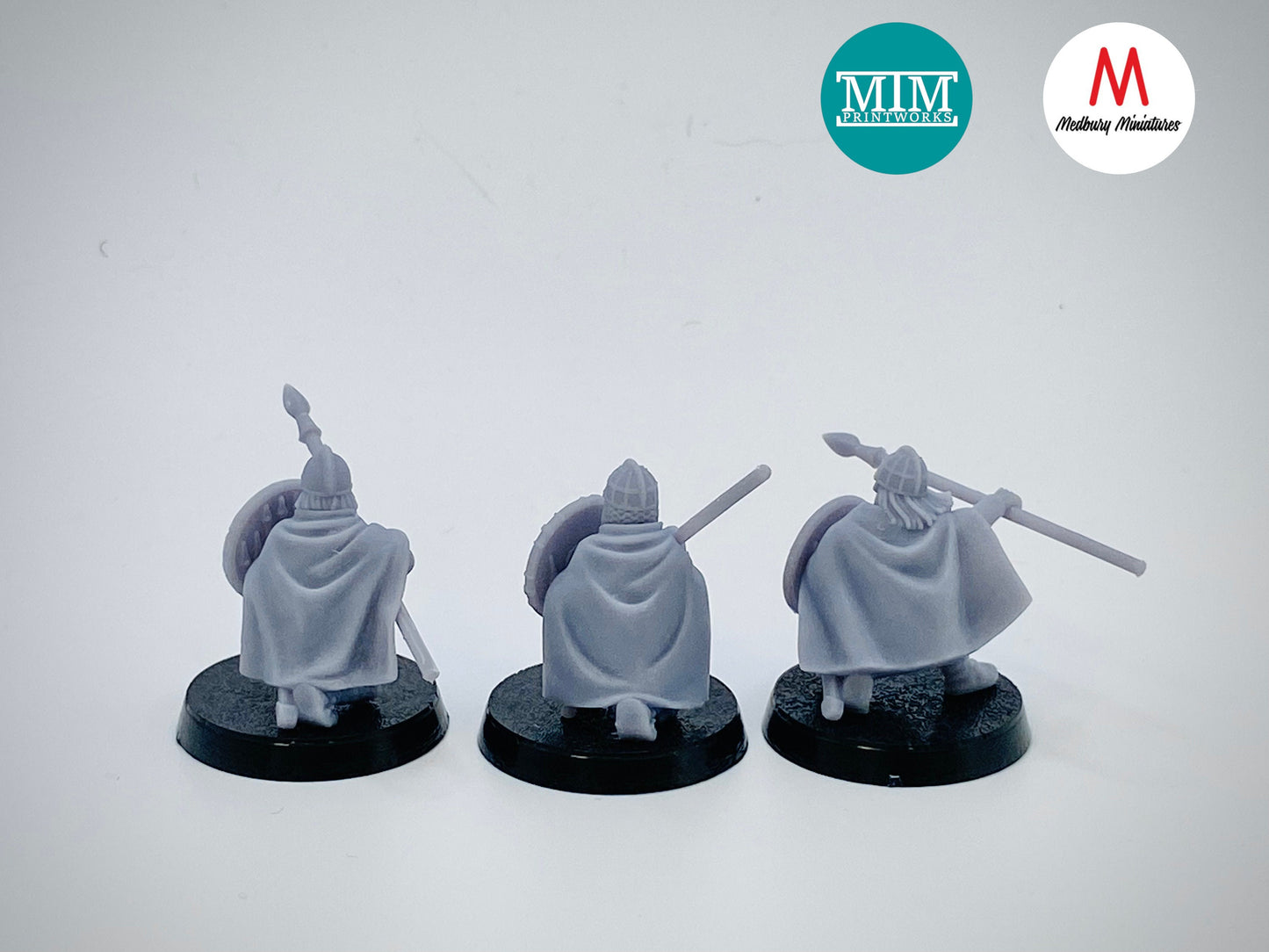 Kneeling Vendel Warriors with Spears