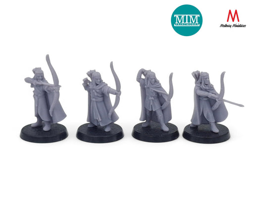Elven Militia Archers (Combat Poses)