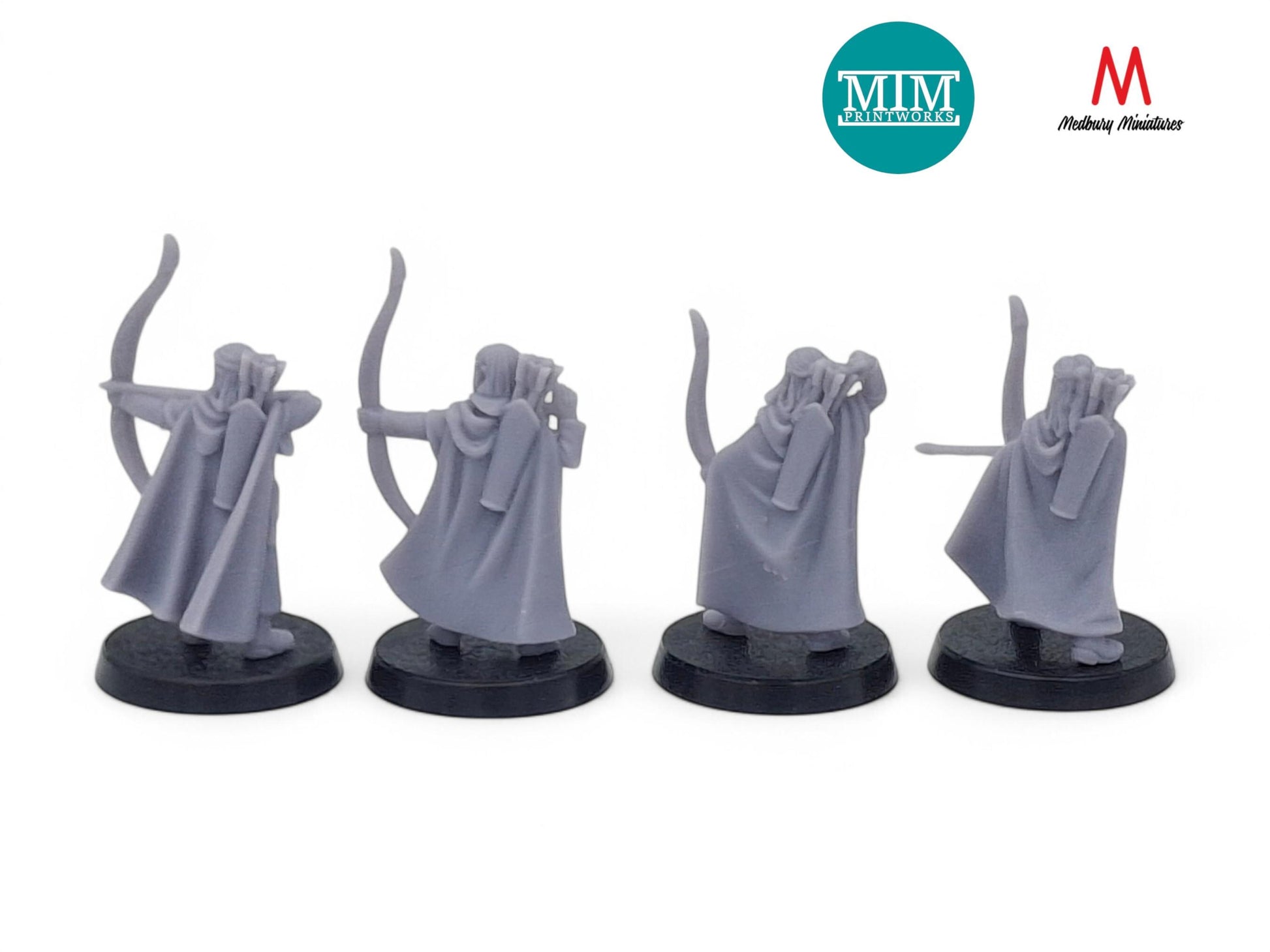 Elven Militia Archers (Combat Poses)