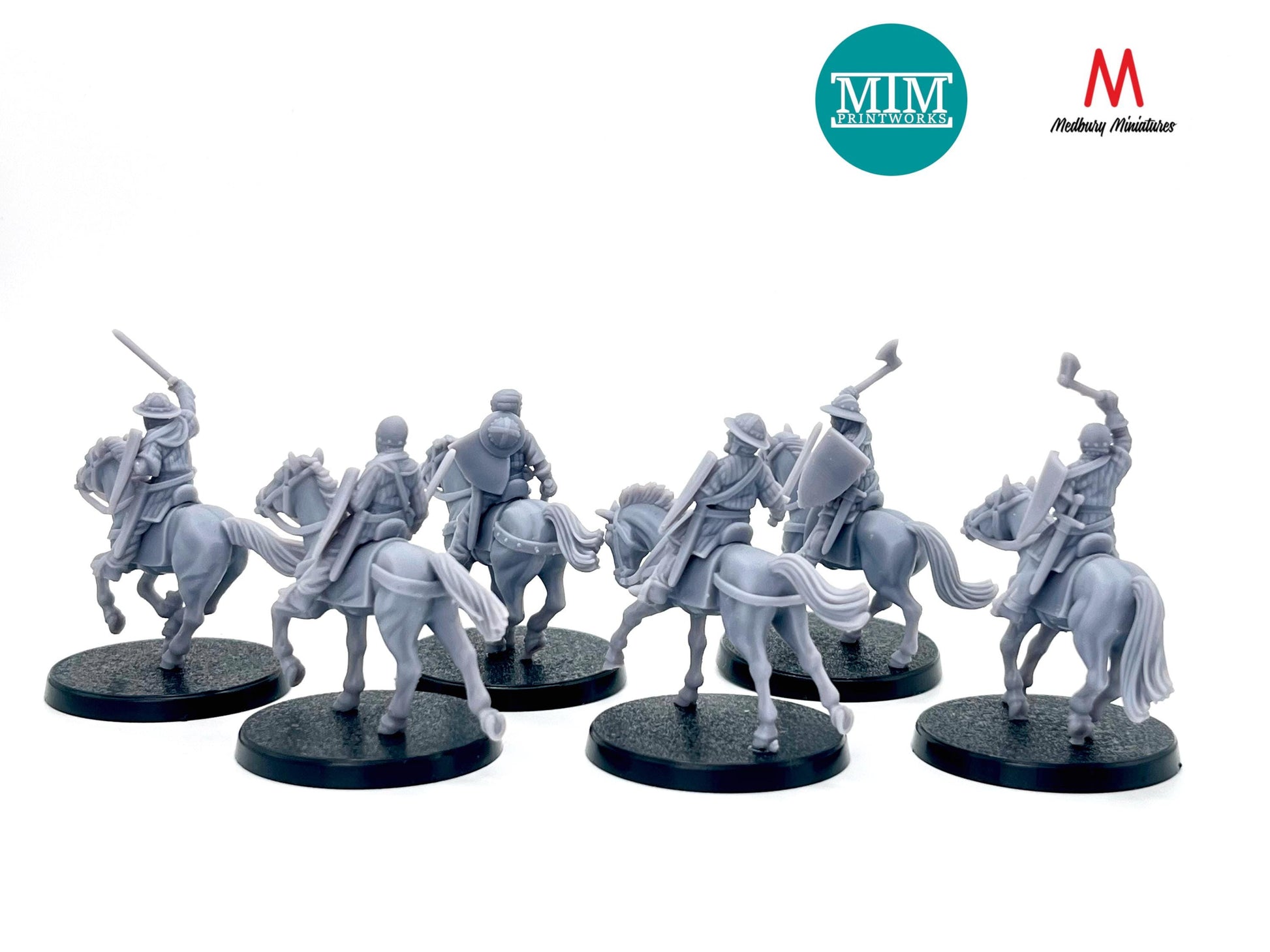 14th Century Mounted Men at Arms