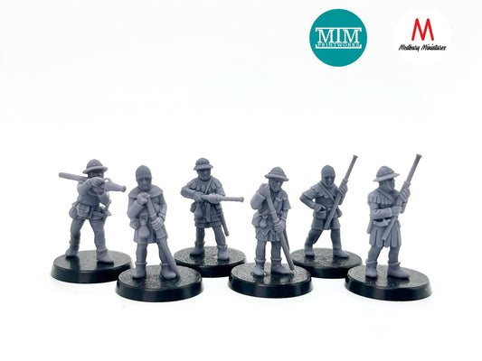 Armoured Medieval Handgunners