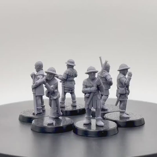 Armoured Medieval Handgunners