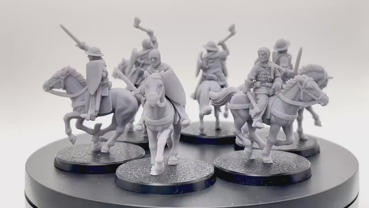 14th Century Mounted Men at Arms