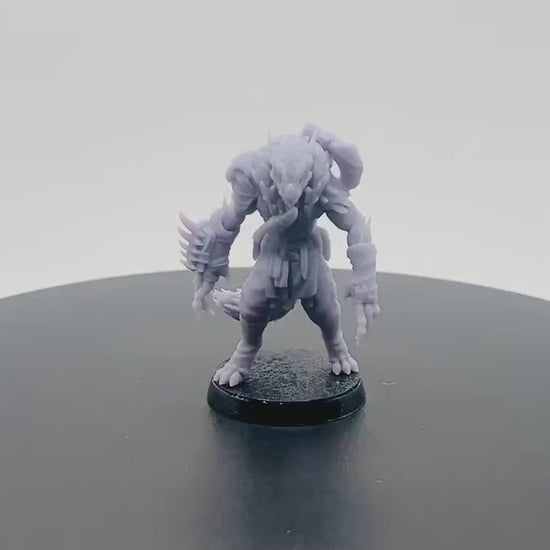 Male Shifter Tundra Barbarian Shifted | Tabletop RPG Miniature | D&D | Roleplaying