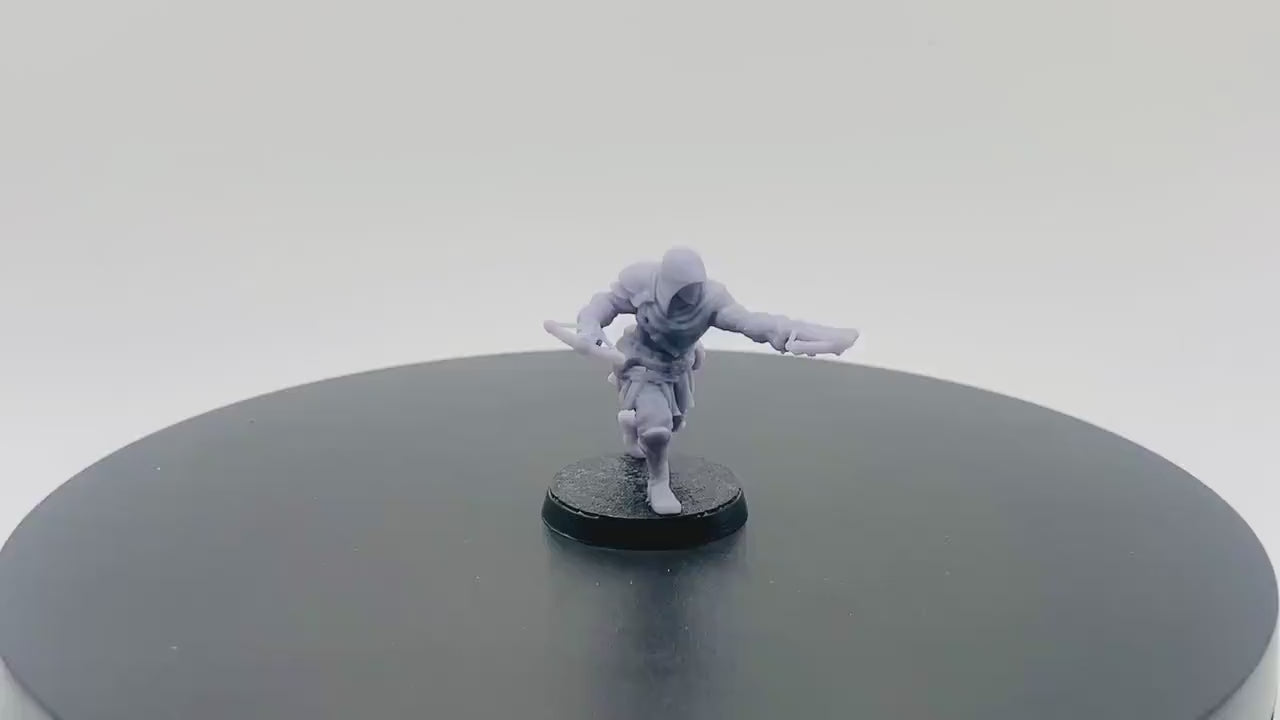 Male Human Scoundrel with Hand Crossbow | Tabletop RPG Miniature | D&D | Roleplaying