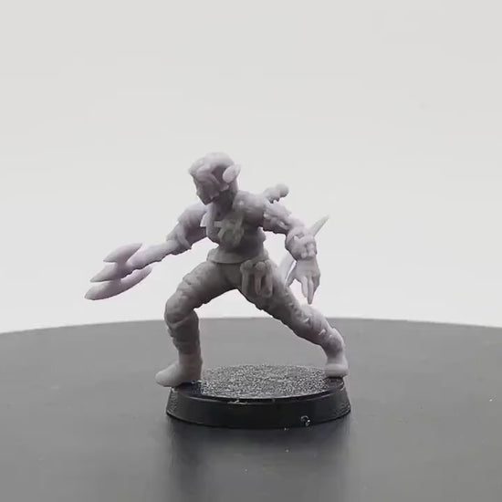 Tiefling Barbarian 1 | Tabletop RPG Miniature | D&D | Roleplaying