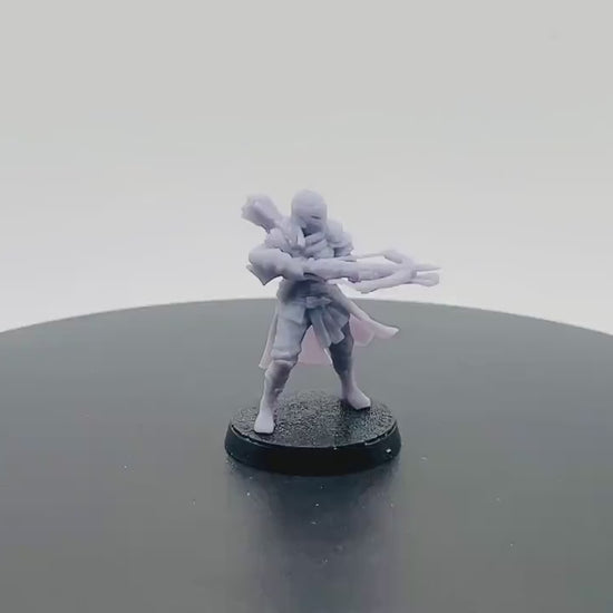 Female Human Deadeye with Crossbow | Tabletop RPG Miniature | D&D | Roleplaying
