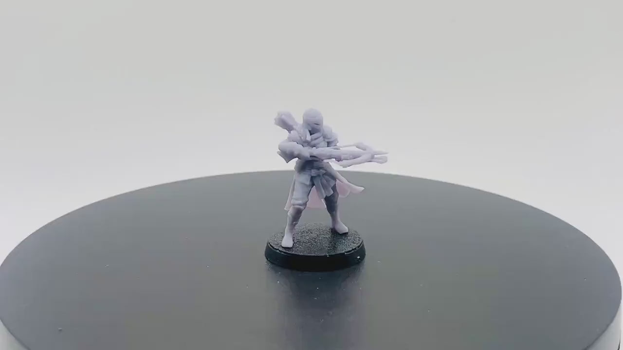 Female Human Deadeye with Crossbow | Tabletop RPG Miniature | D&D | Roleplaying