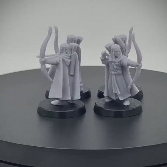 Elven Militia Archers (Combat Poses)