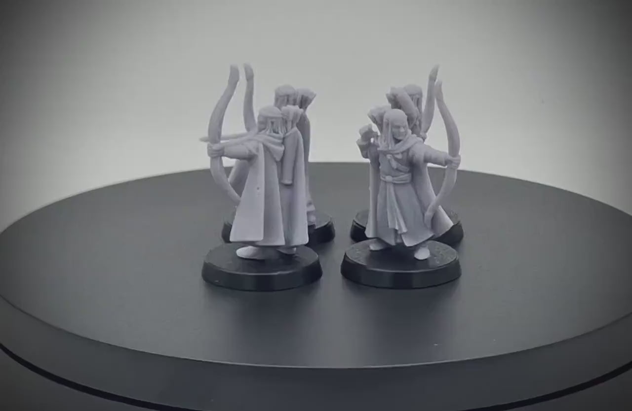 Elven Militia Archers (Combat Poses)