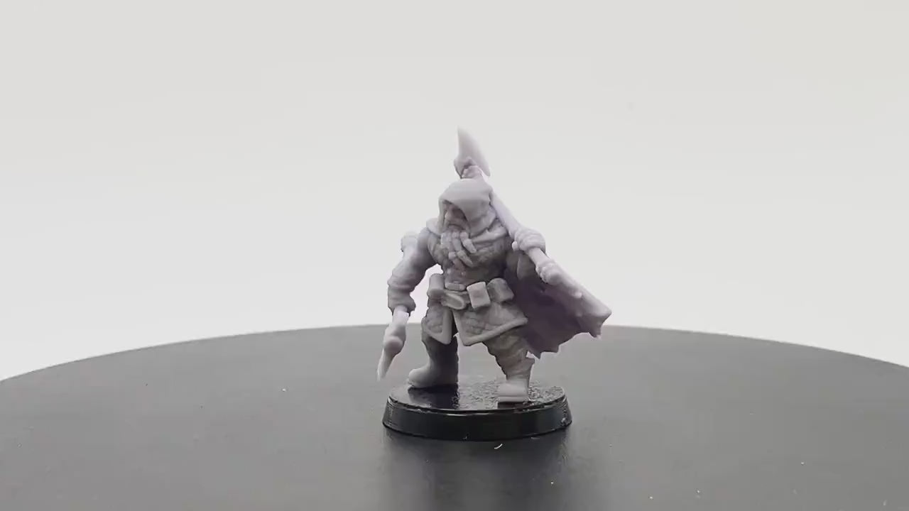 Tundra Male Dwarf Barbarian | Tabletop RPG Miniature | D&D | Roleplaying