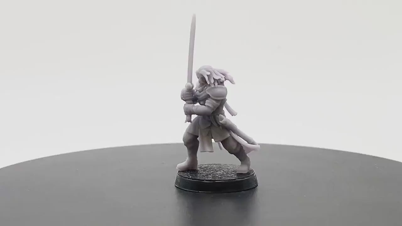 Seasoned Human Warrior | Tabletop RPG Miniature | D&D | Roleplaying