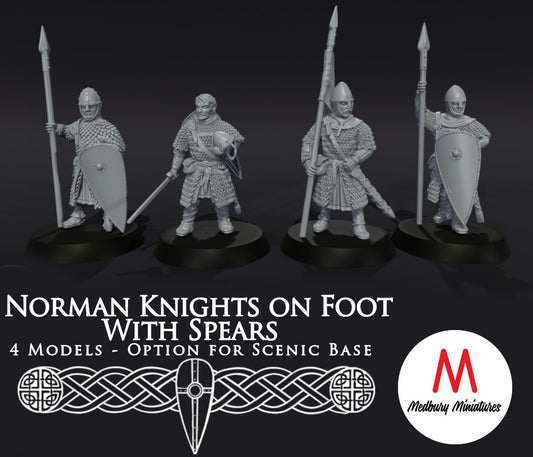 Norman Knights on Foot with Spears