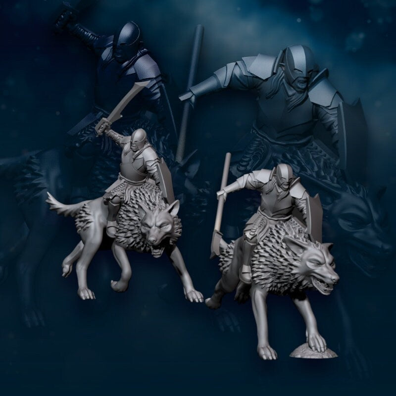Armoured Orc Wolf Riders