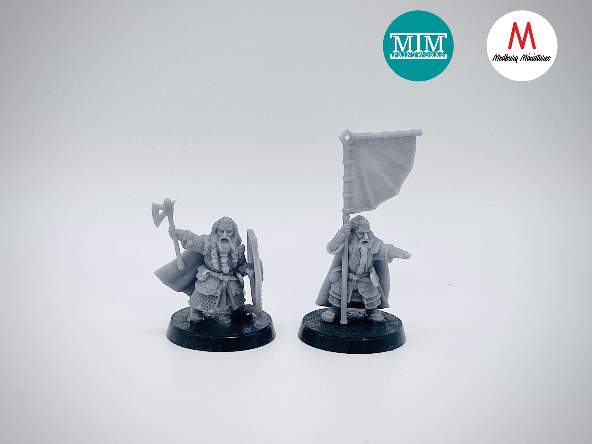 Dwarven Captain and Banner