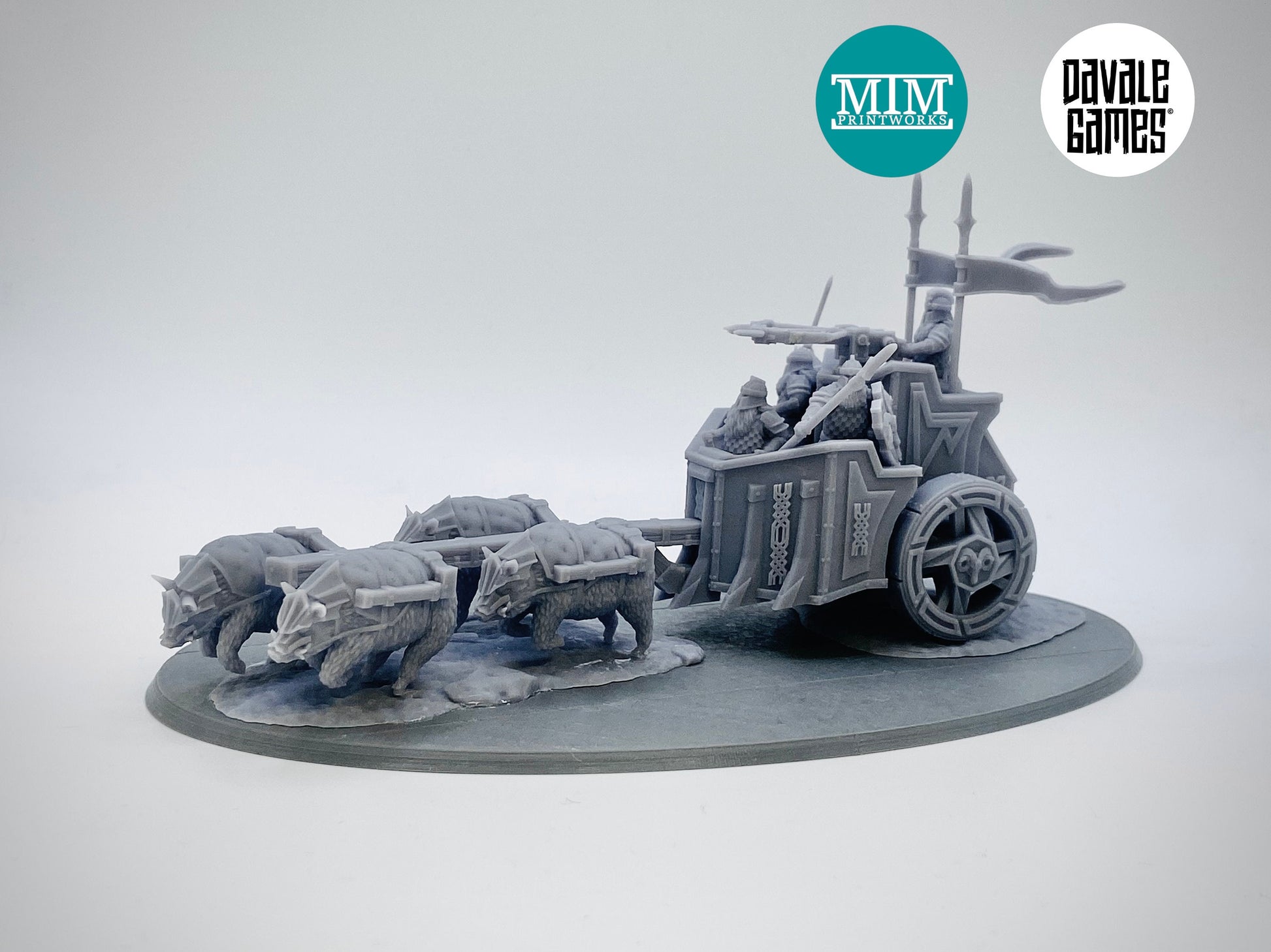 Silver Goat Dwarven Chariot