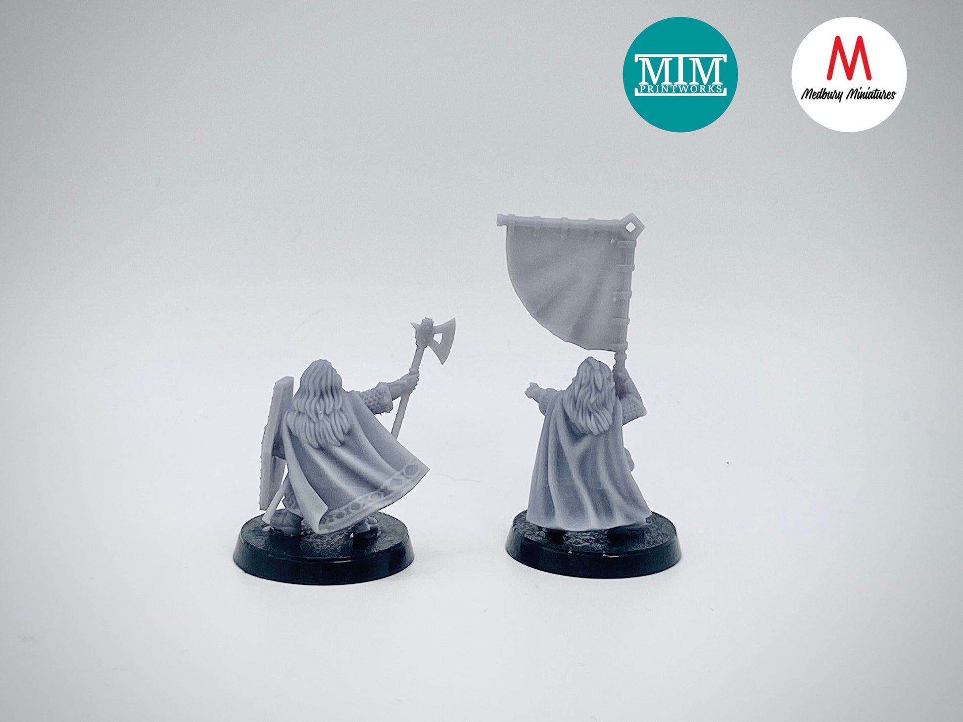 Dwarven Captain and Banner