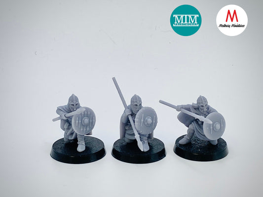 Kneeling Vendel Warriors with Spears