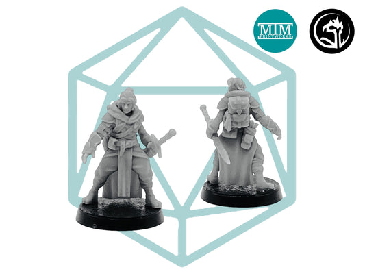 Rugged Kensei Monk | Tabletop RPG Miniature | D&D | Roleplaying