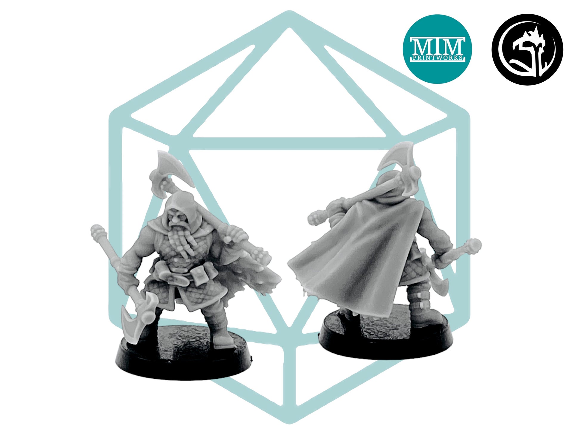Tundra Male Dwarf Barbarian | Tabletop RPG Miniature | D&D | Roleplaying