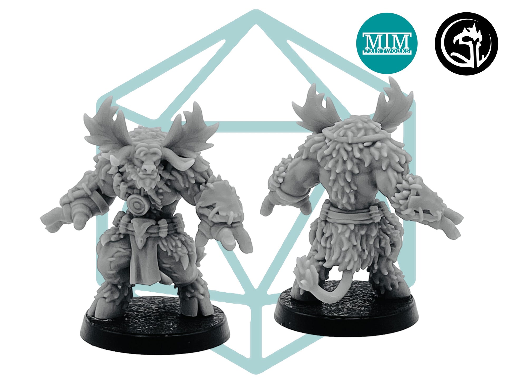 Tauren Druid | Tabletop RPG Miniature | D&D | Roleplaying
