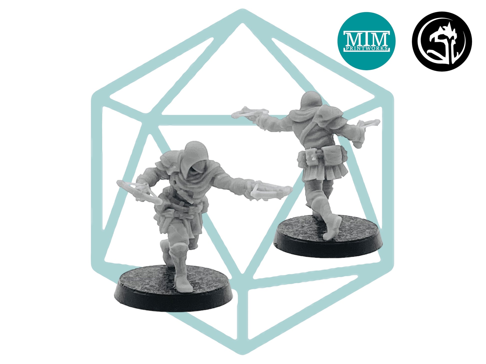 Male Human Scoundrel with Hand Crossbow | Tabletop RPG Miniature | D&D | Roleplaying