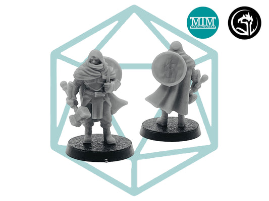 Male Human Tundra Cleric | Tabletop RPG Miniature | D&D | Roleplaying